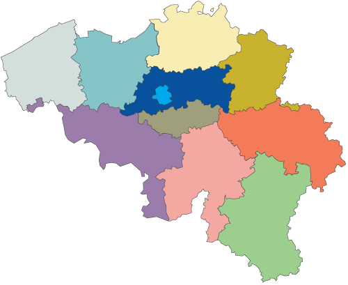 Carte de la Belgique