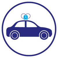 Symbool aantal voertuigen