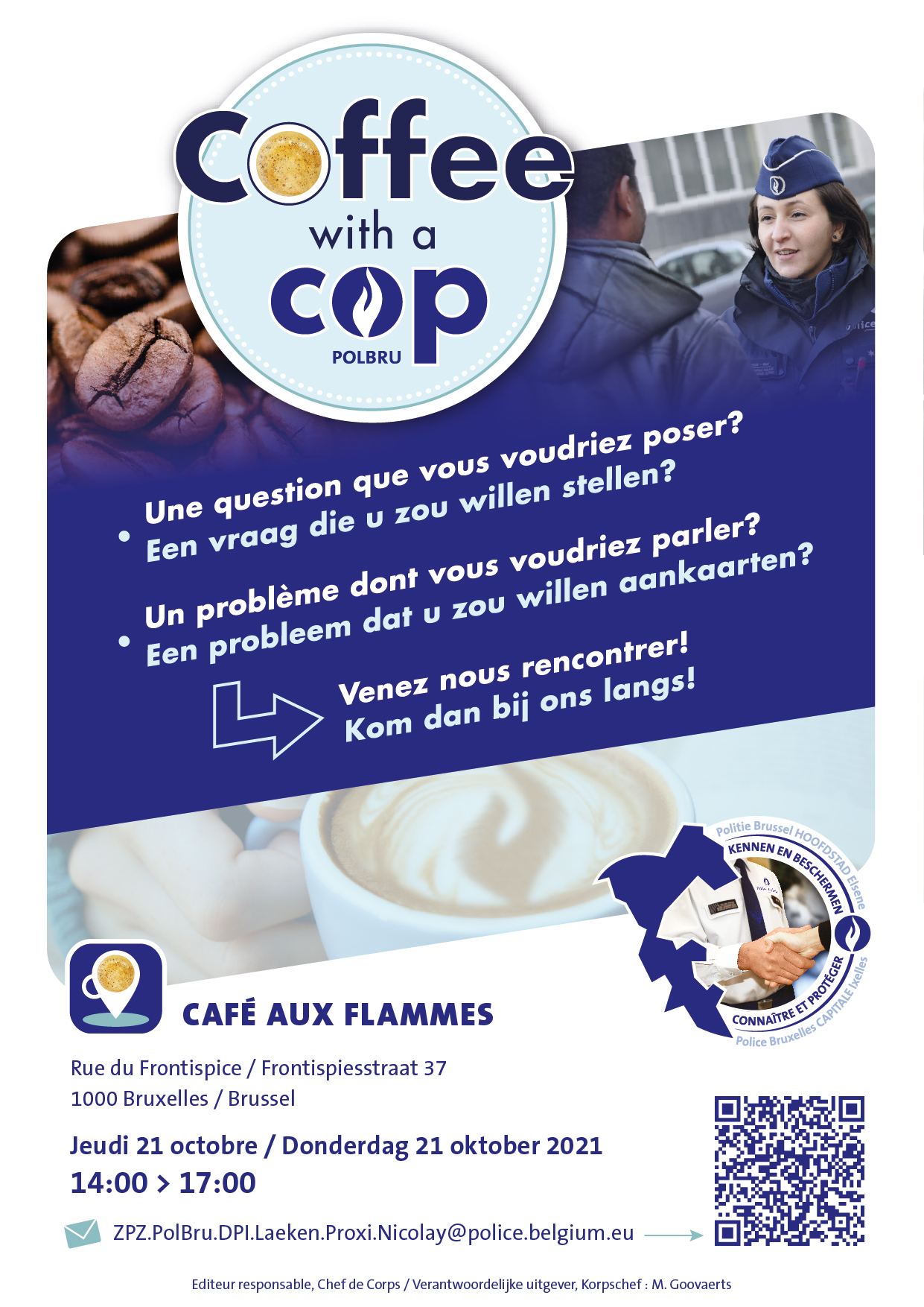 Coffee with a cop - 21-10 Aux Flammes